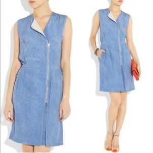 3.1 Phillip Lim Blue Print Moto Zip Silk Romper